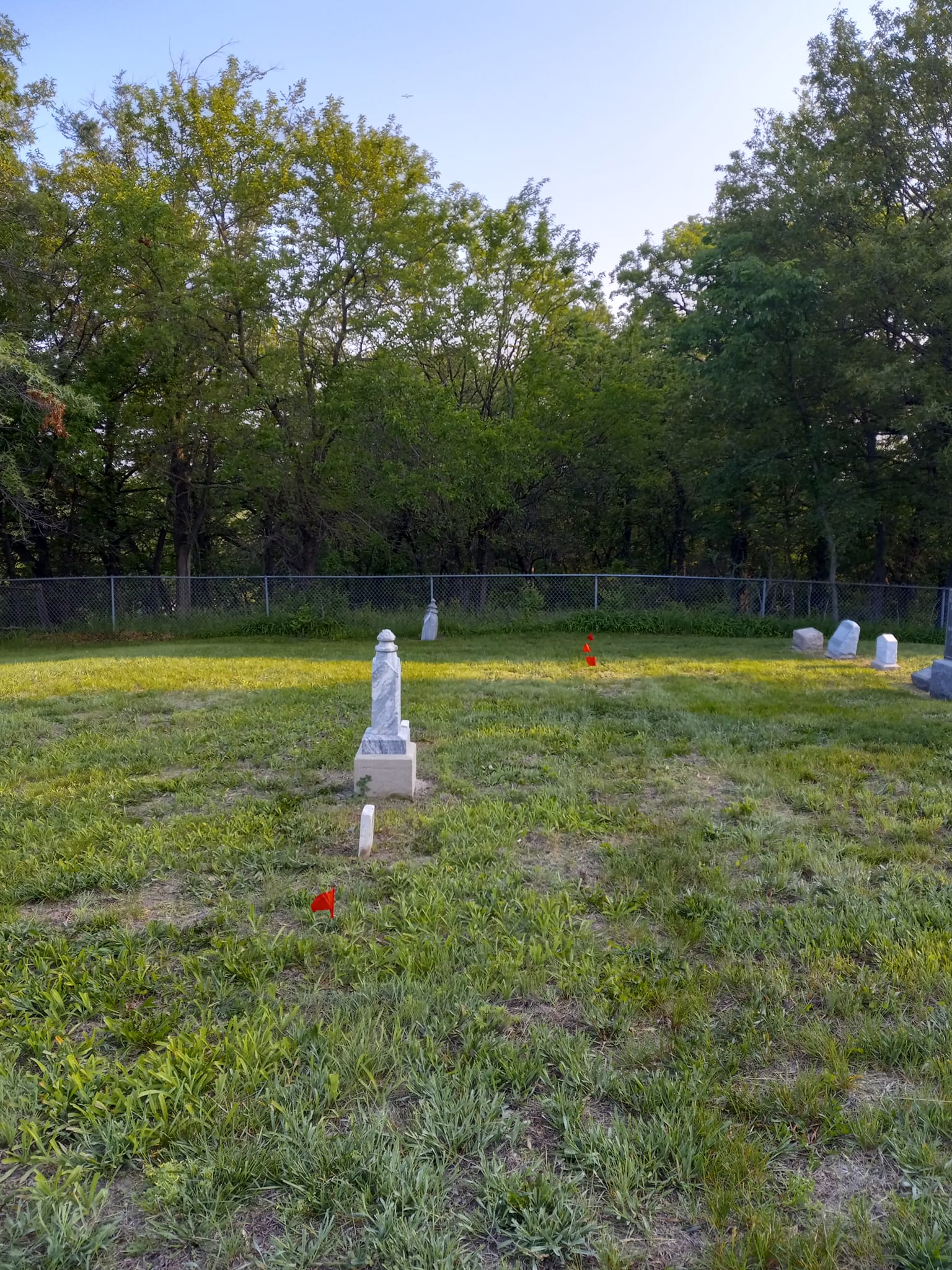 Not exactly in the right place at Indian Valley Cemetery.